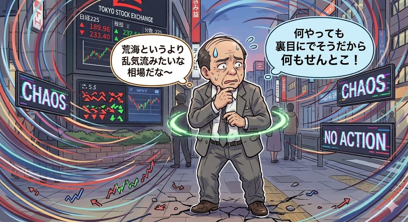 相場が荒れすぎ
